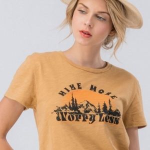 Hike More Worry Less Graphic Tee ( NEW )